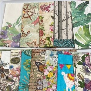 25 paper napkins, decoupage art crafting